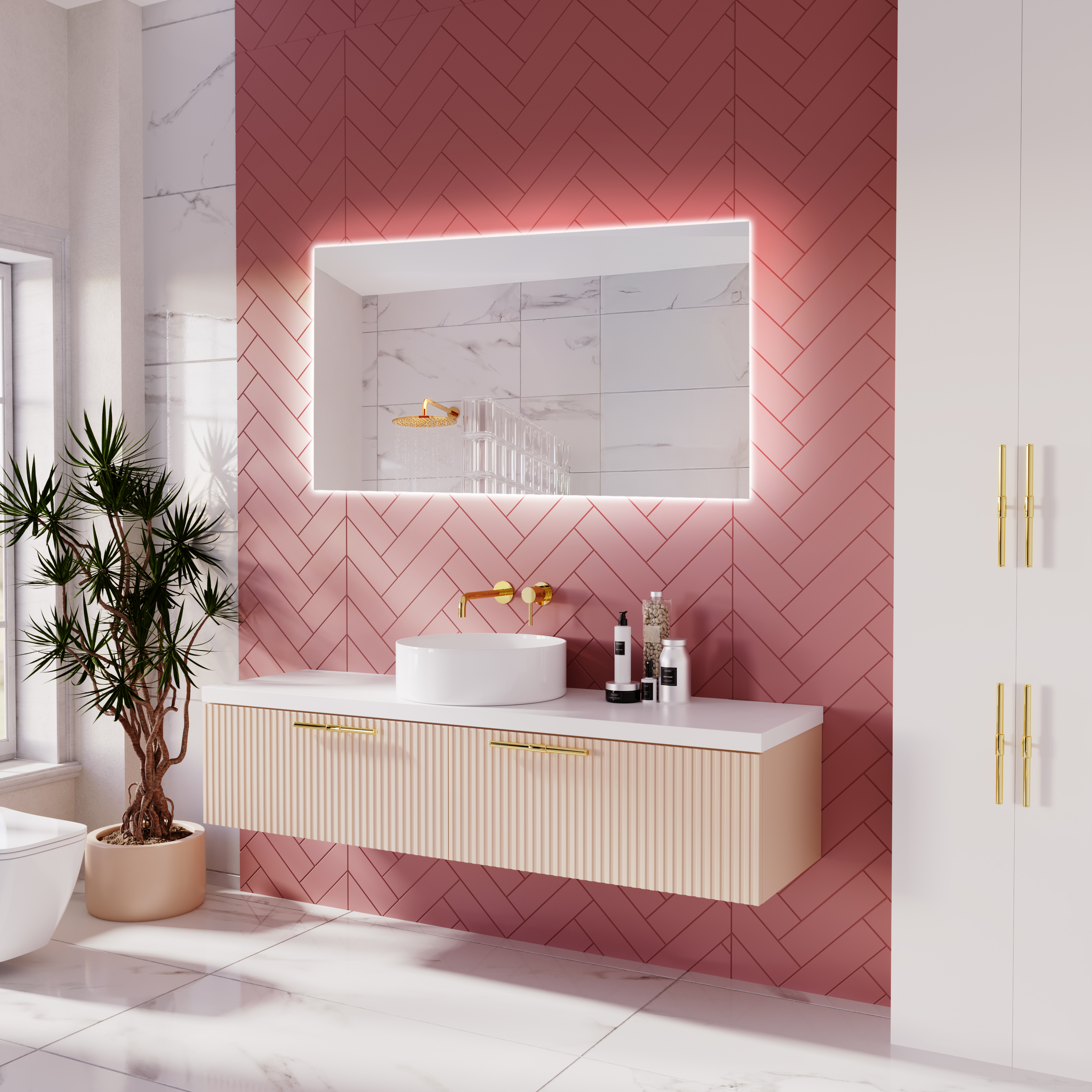 MIROIRS DE SALLE DE BAIN AVEC ILLUMINATION LED