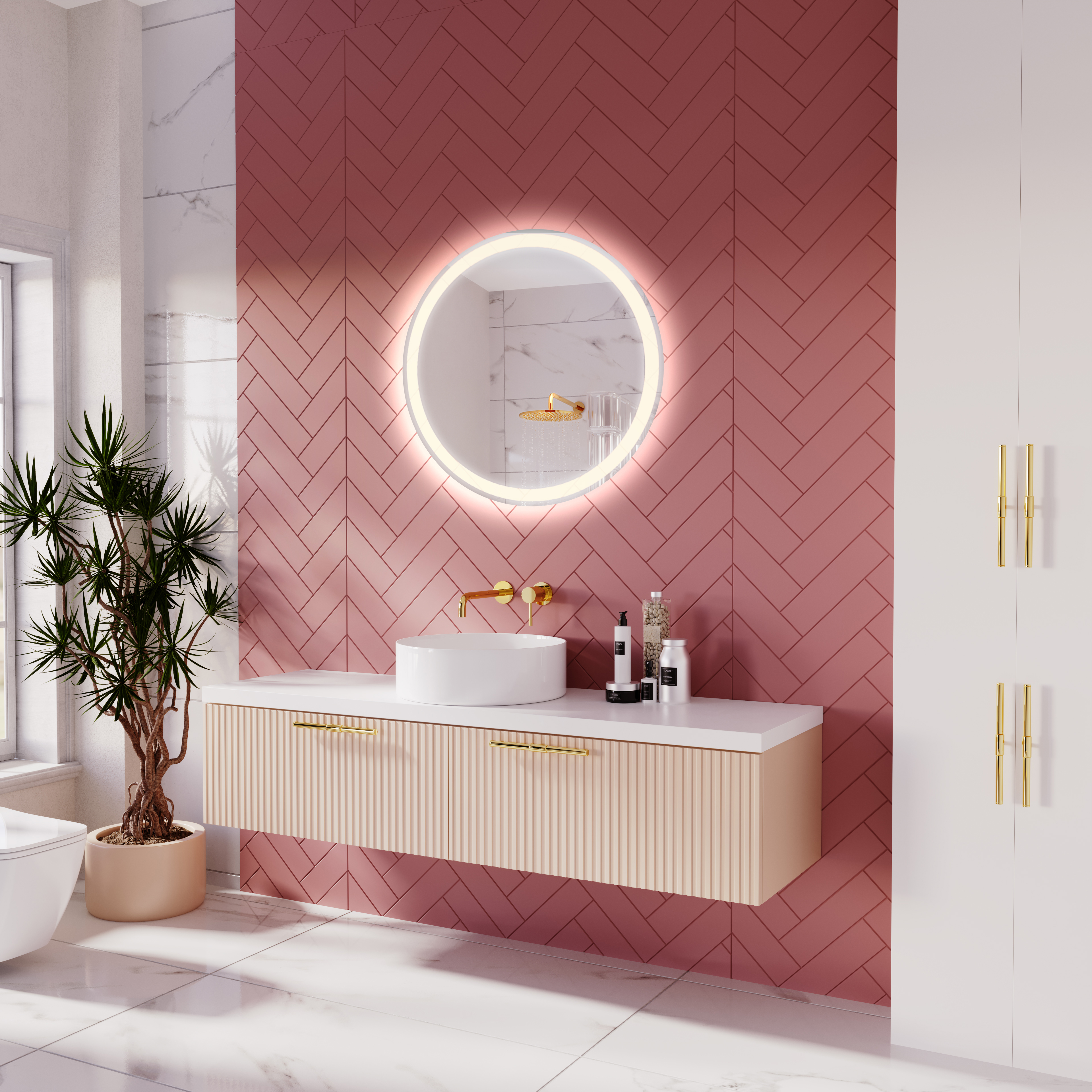 MIROIRS DE SALLE DE BAIN AVEC ILLUMINATION LED