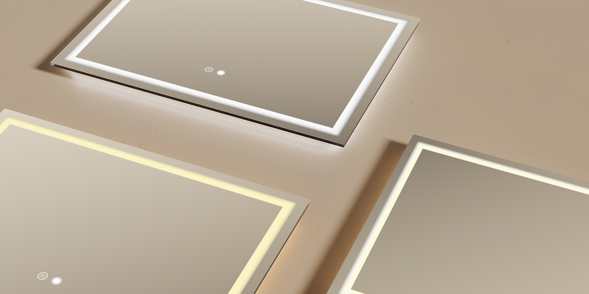 OŚWIETLENIE LUSTRA. WYBÓR KOLORU LED