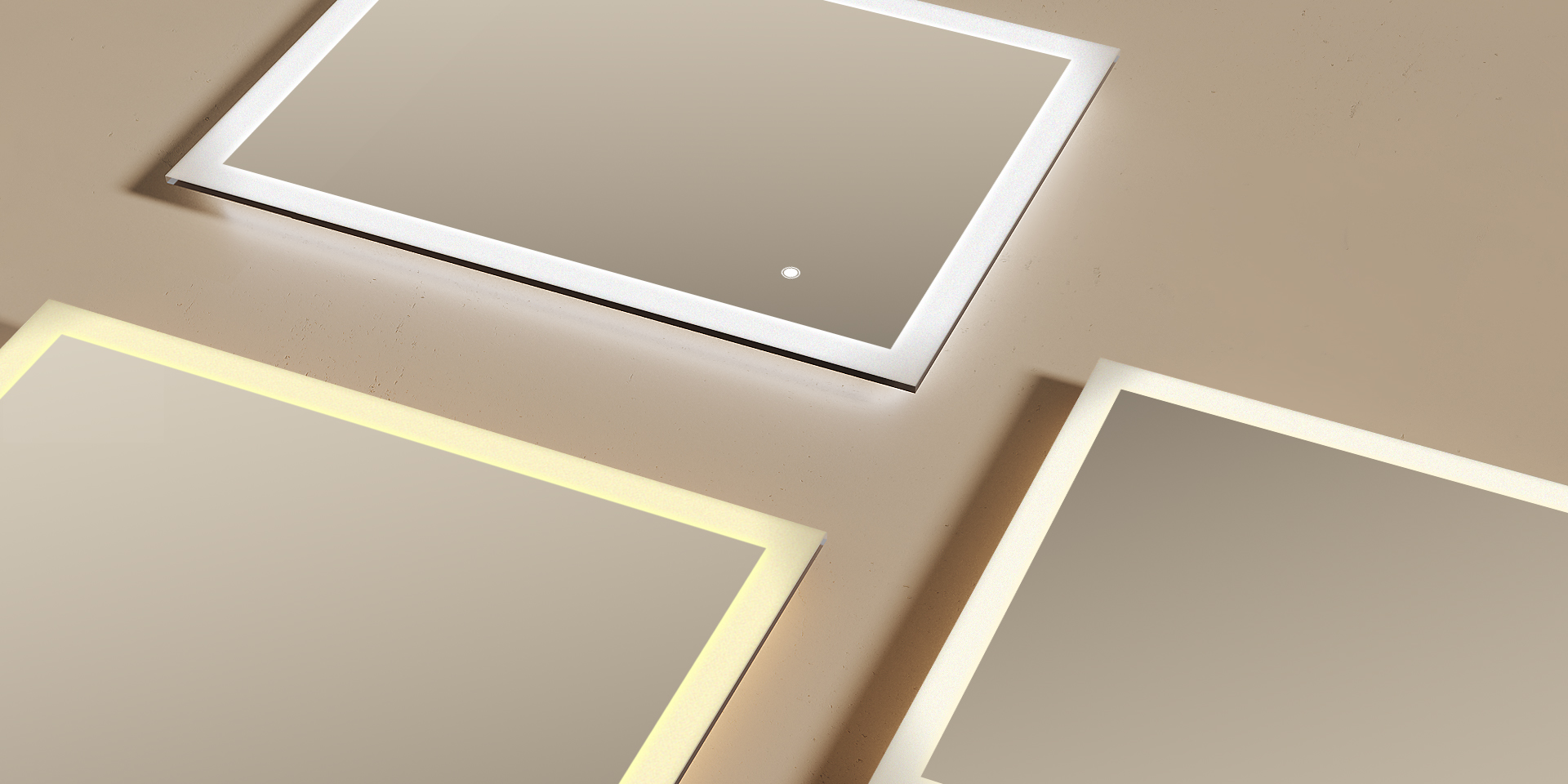 OŚWIETLENIE LUSTRA. WYBÓR KOLORU LED