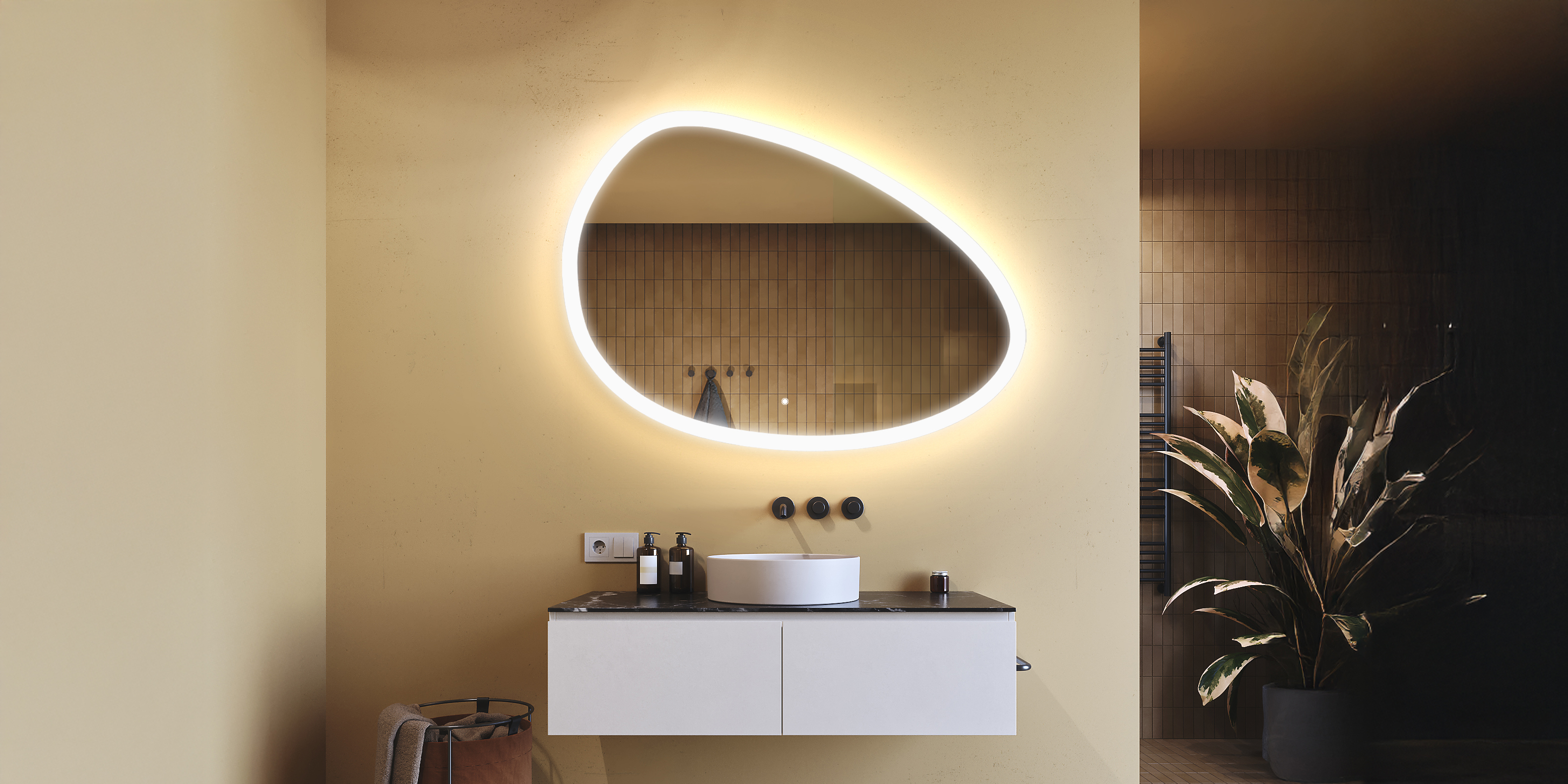 LUSTRA ŁAZIENKOWE Z OŚWIETLENIEM LED